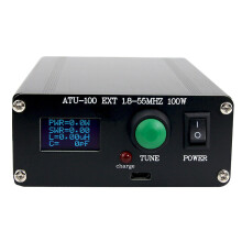 (1.8-55MHz Automatic Antenna Tuner) Automatic Antenna Tuner 100W 1.8-55MHz/1.8-30MHz With Battery Inside Assembled For 5-100W Shortwave Radio Stations
