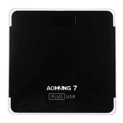 (Black) USB Version 180kg LCD Electronic Digital Tempered Glass Body Weight Scale