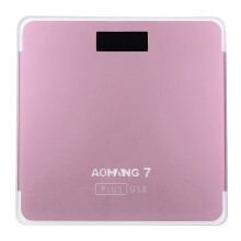 (Rose Gold) USB Version 180kg LCD Electronic Digital Tempered Glass Body Weight Scale