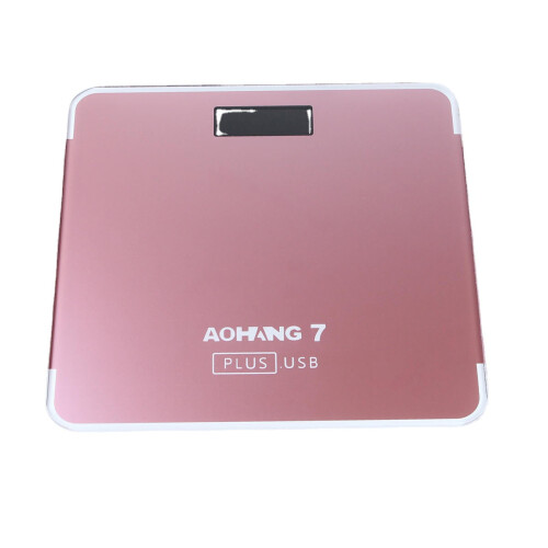 (Silver) USB Version 180kg LCD Electronic Digital Tempered Glass Body Weight Scale 2