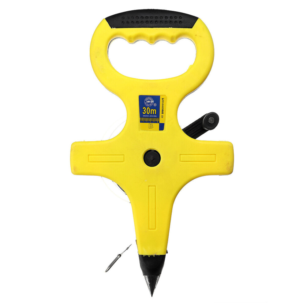 (30M) 30/50M Fiberglass Measuring Tape Measure Reel For Landscaping Building Surveying 9078193518658