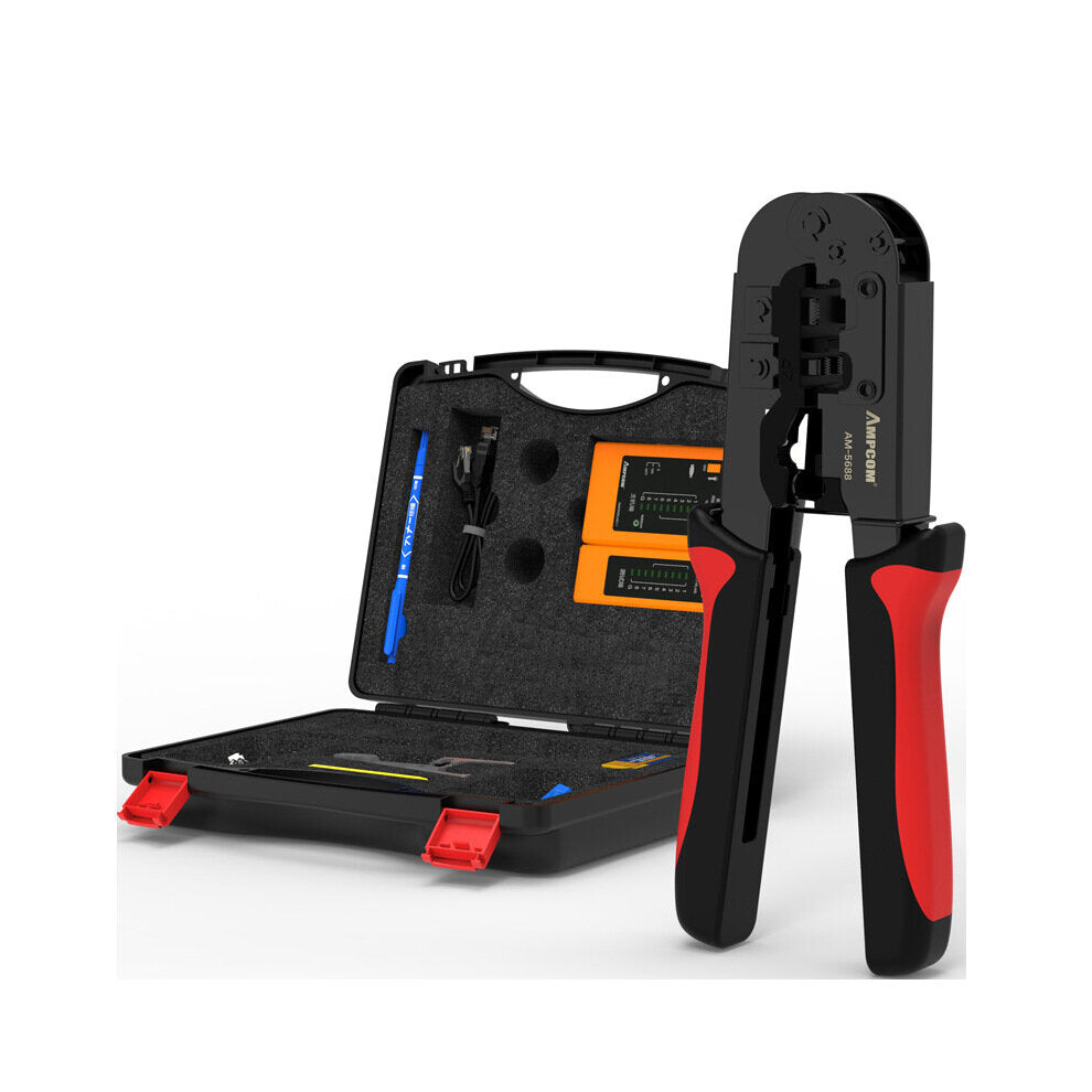 Network Pliers Kit Crystal Head Tester Stripper Kit Press Pliers Kit 9078193512984