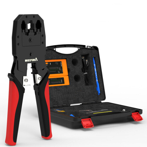 Network Cable Pliers Set 8P6P Network Cable Pliers Crystal Head Tester Crimping Pliers Set 2