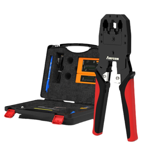Network Cable Pliers Set 8P6P Network Cable Pliers Crystal Head Tester Crimping Pliers Set 1