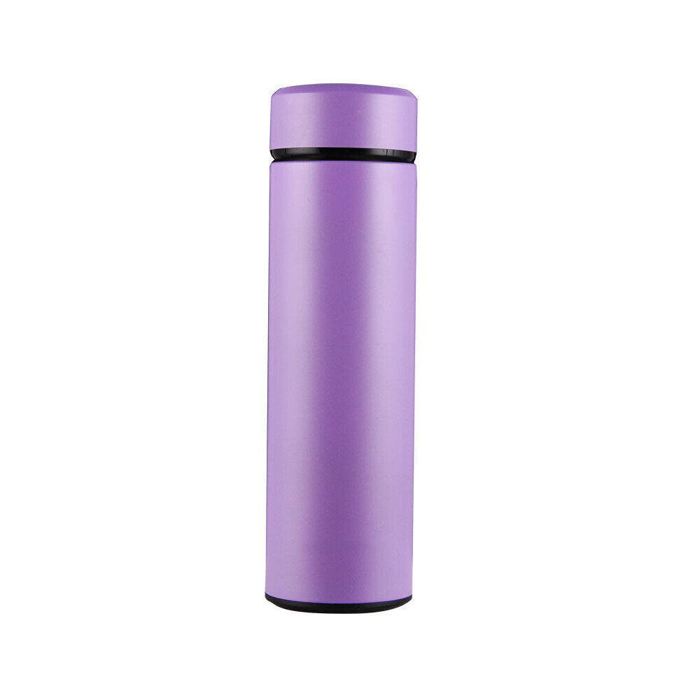 (Purple) 460ml Stainless Steel Vacuum Cup Bike Cycling Water Bottle Vacuum Thermal Bottle