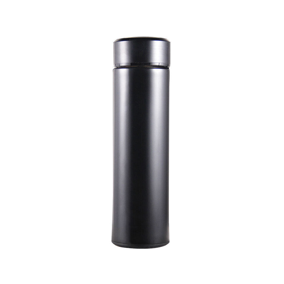 (Black) 460ml Stainless Steel Vacuum Cup Bike Cycling Water Bottle Vacuum Thermal Bottle