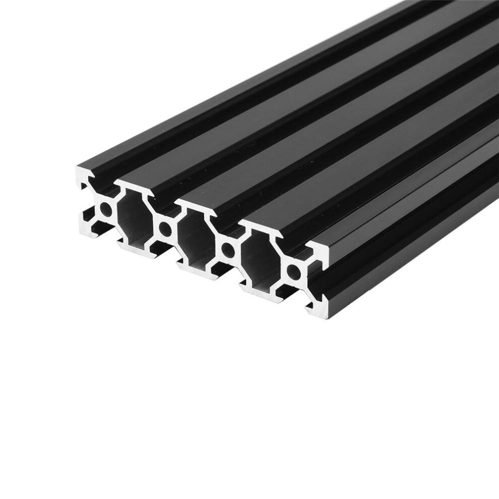 500mm 2080 V-Slot Aluminum Profile Extrusion Frame DIY CNC Tool Black