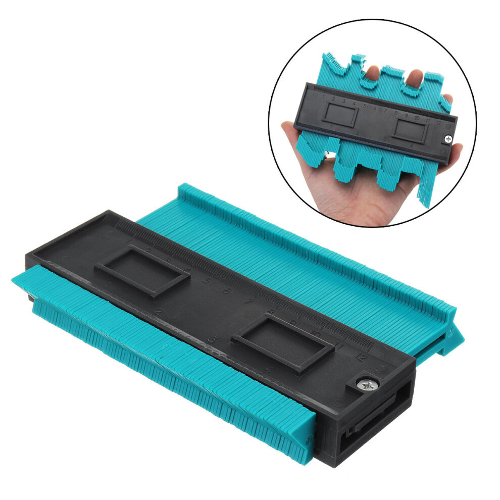 5 Inch Contour Profile Gauge Tiling Laminate Tiles Edge Shaping Wooden Measure Ruler 9078193517255