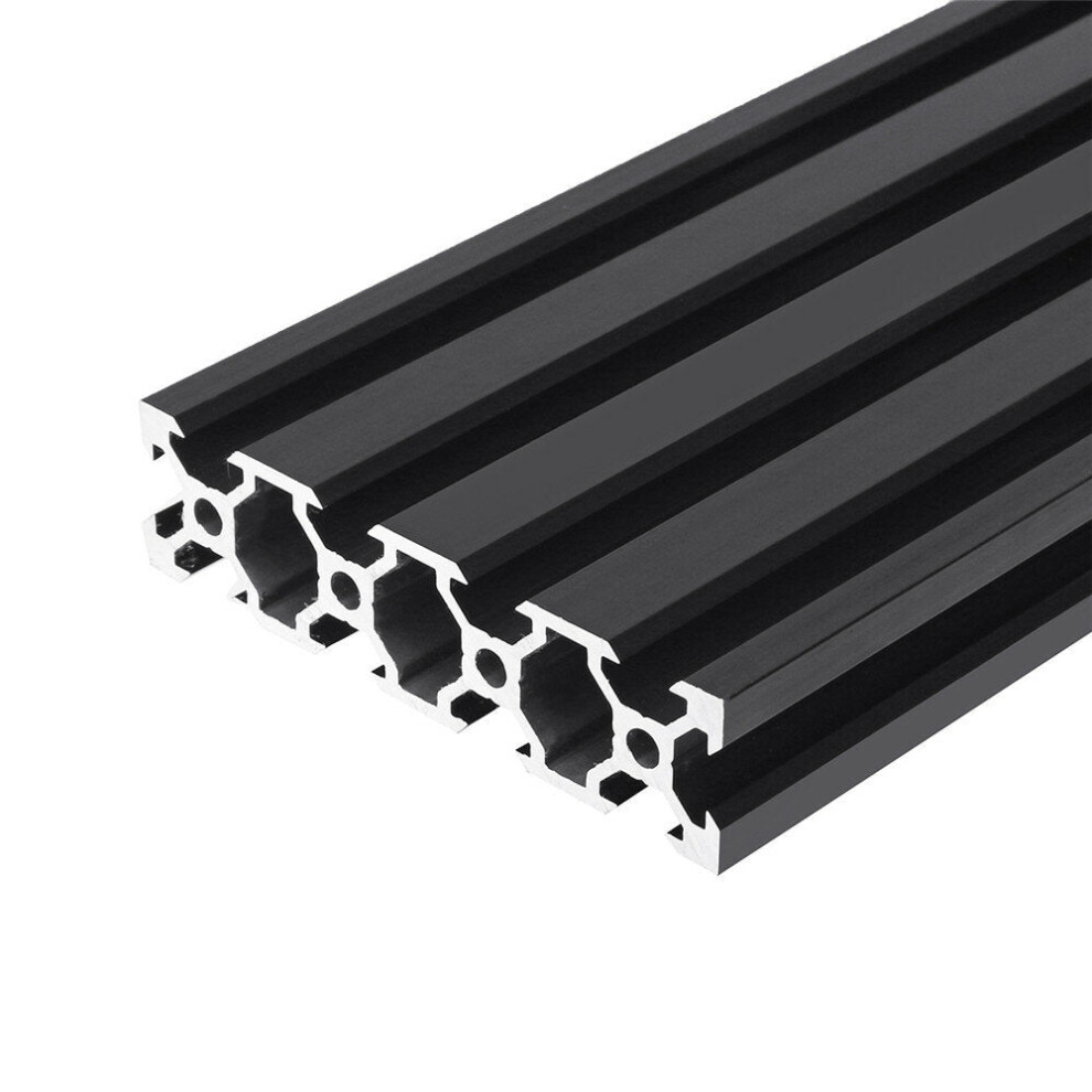 (550mm) 200-1000mm Black 2080 V-Slot Aluminum Profile Extrusion Frame for CNC Tool DIY