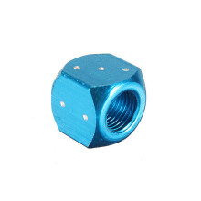 (Blue) 2X Dice Tyre Tire Wheel Stem Motocycle Air Valve Car Auto Truck Bike Dust Cap Cover Universal