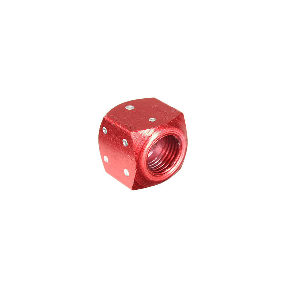 (Red) 2X Dice Tyre Tire Wheel Stem Motocycle Air Valve Car Auto Truck Bike Dust Cap Cover Universal Red 6093316938154