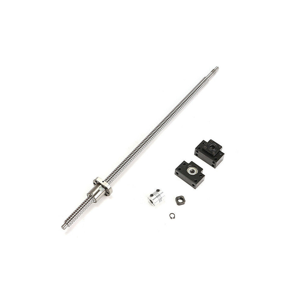 600mm SFU1605 Ball Screw with BK12 BF12 Supports and 6.35x10mm Coupler for CNC