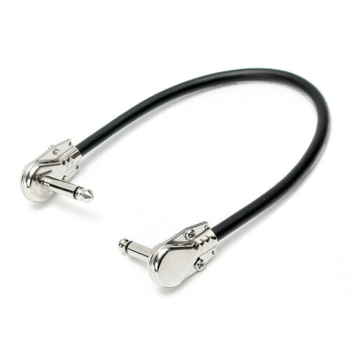 (C) 1PC Low Noise Guitar Effect Pedal Board Patch Cable Cord With Right Angle Plug 1