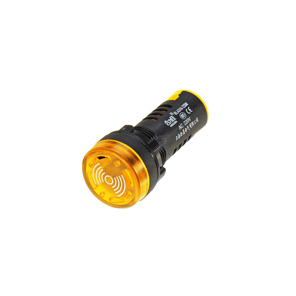 Ac 220V 22Mm Flash Buzzer Indicator Light Signal Lamp Yellow 9078193480894
