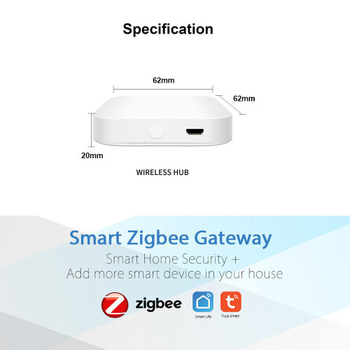 Smart Tuya Zgbee 3.0 Gateway Mini Wireless Remote Control Hub Works With Alexa Smart Home 2
