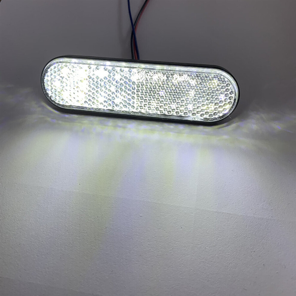 () 12V Universal Motorcycle 24Led License Number Plate Bake Tail Stop Lamp White/Light 9078193997705