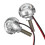 (Green) 12V Motorcycle LED License Plate Light Brake Strobe Flash Tail Decoration Flashlight 6