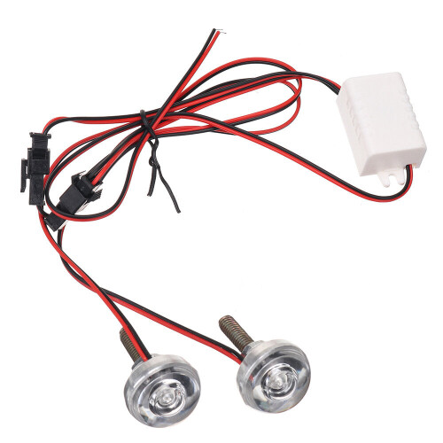 (Green) 12V Motorcycle LED License Plate Light Brake Strobe Flash Tail Decoration Flashlight 2