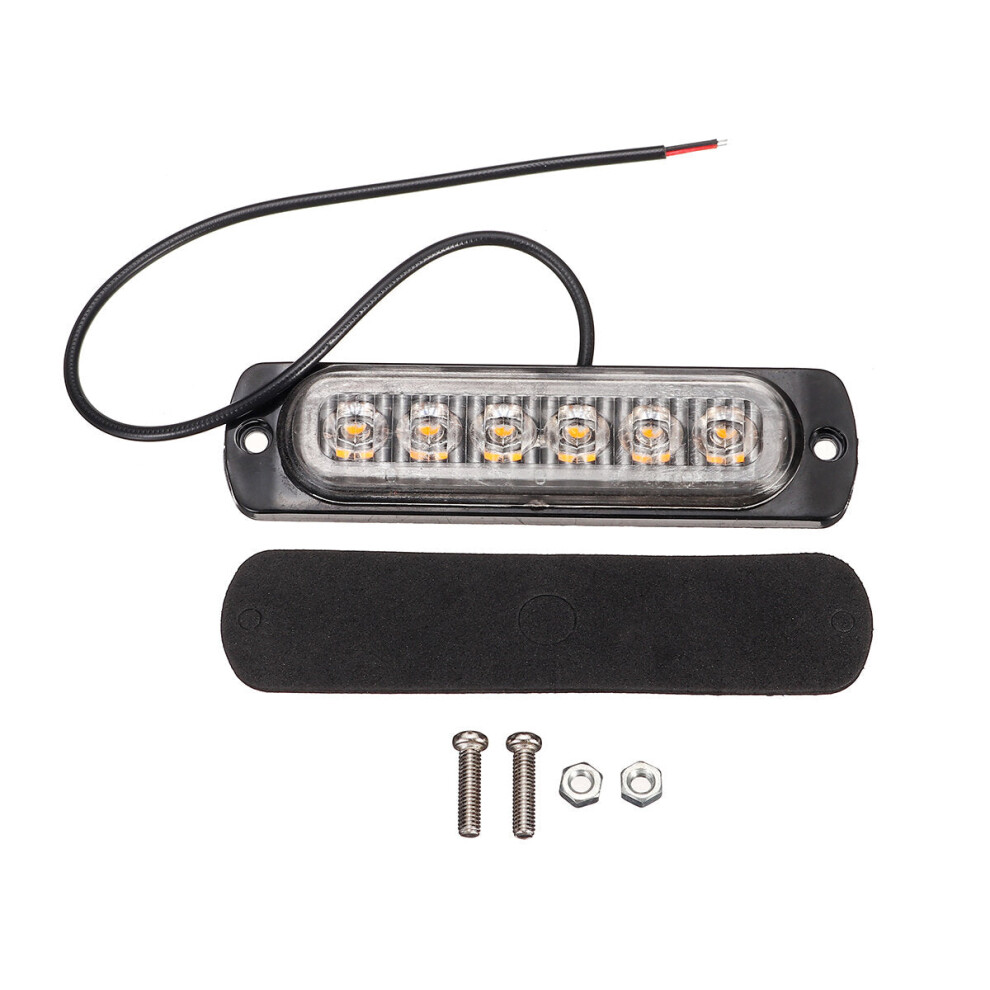 12V 6LED Car Trailer Side Lights Stop Brake Indicator Lamps For Truck Caravan