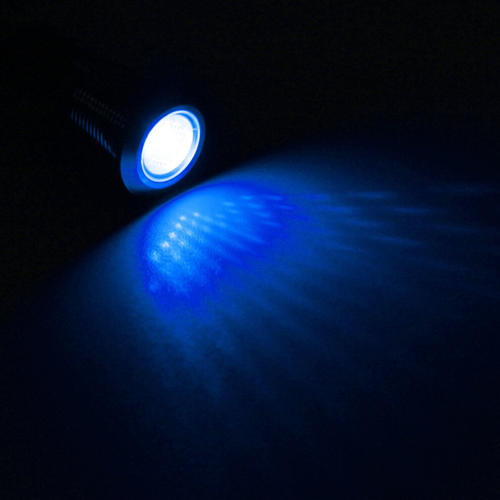 () 12V 12Mm Led Dashboard Dash Warning Indicator Signal Lamp Blue/Light 9078193998894