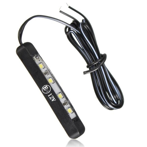 12V 0.3W Motorcycle Car 4 LEDs Tiny Rear Number Plate Light Lamp 1