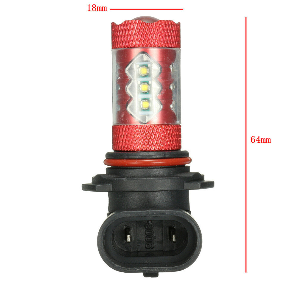 (9006) 12V Pair Motorcycle LED Fog Light Lamp Bulb White H11 H10 H7 H8 H4 9005 9006 P13W H16 H13