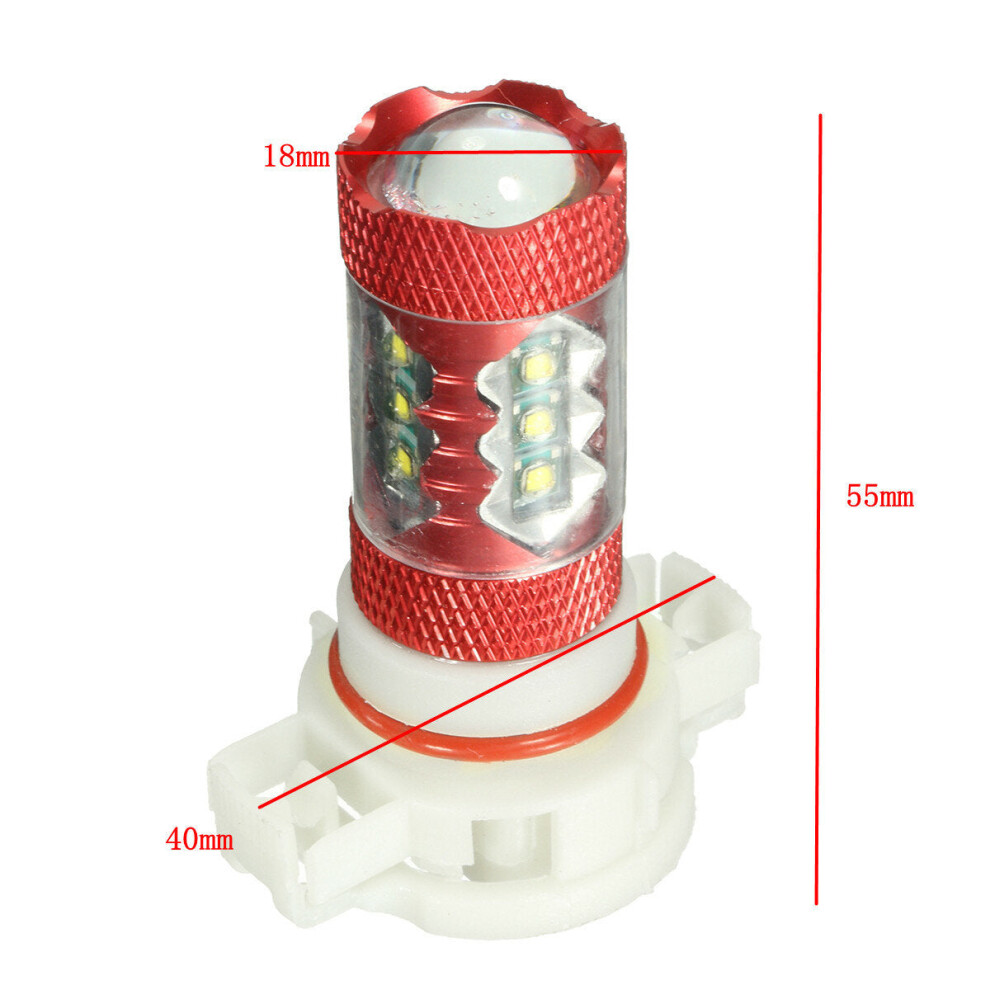 (H16) 12V Pair Motorcycle Led Fog Lamp Bulb H11 H10 H7 H8 H4 9005 9006 P13w H16 H13 Light/White 3592643652823