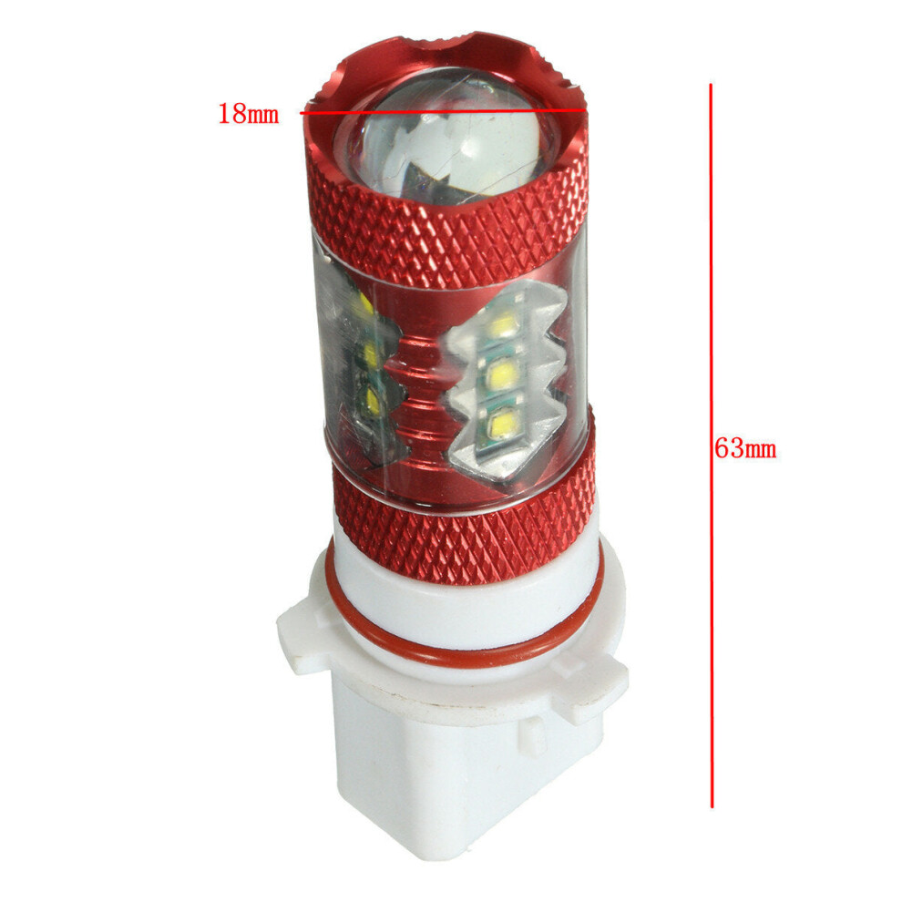 (P13W) 12V Pair Motorcycle LED Fog Light Lamp Bulb White H11 H10 H7 H8 H4 9005 9006 P13W H16 H13