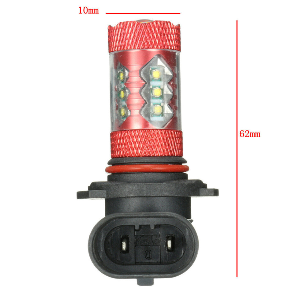 (H10) 12V Pair Motorcycle LED Fog Light Lamp Bulb White H11 H10 H7 H8 H4 9005 9006 P13W H16 H13