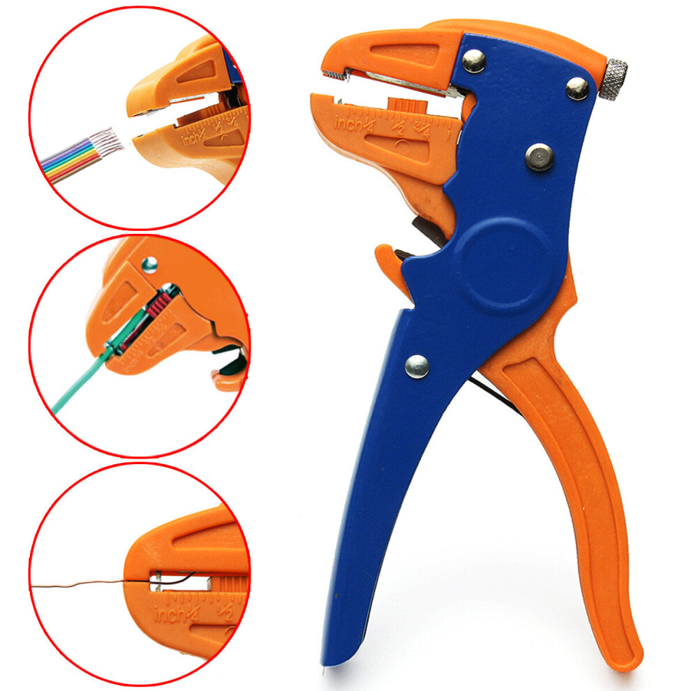 2 in 1 0.25~6mm Automatic Cable Wire Stripper Cutter Pliers Crimper Crimping Tool