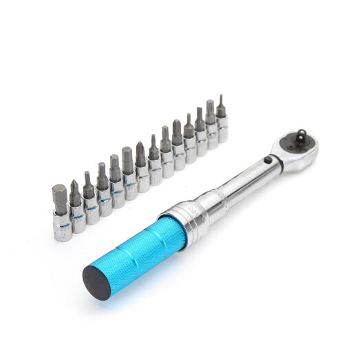 15pcs Torque Wrench Allen Key Tool Screwdriver Drive Socket Bit Set 2