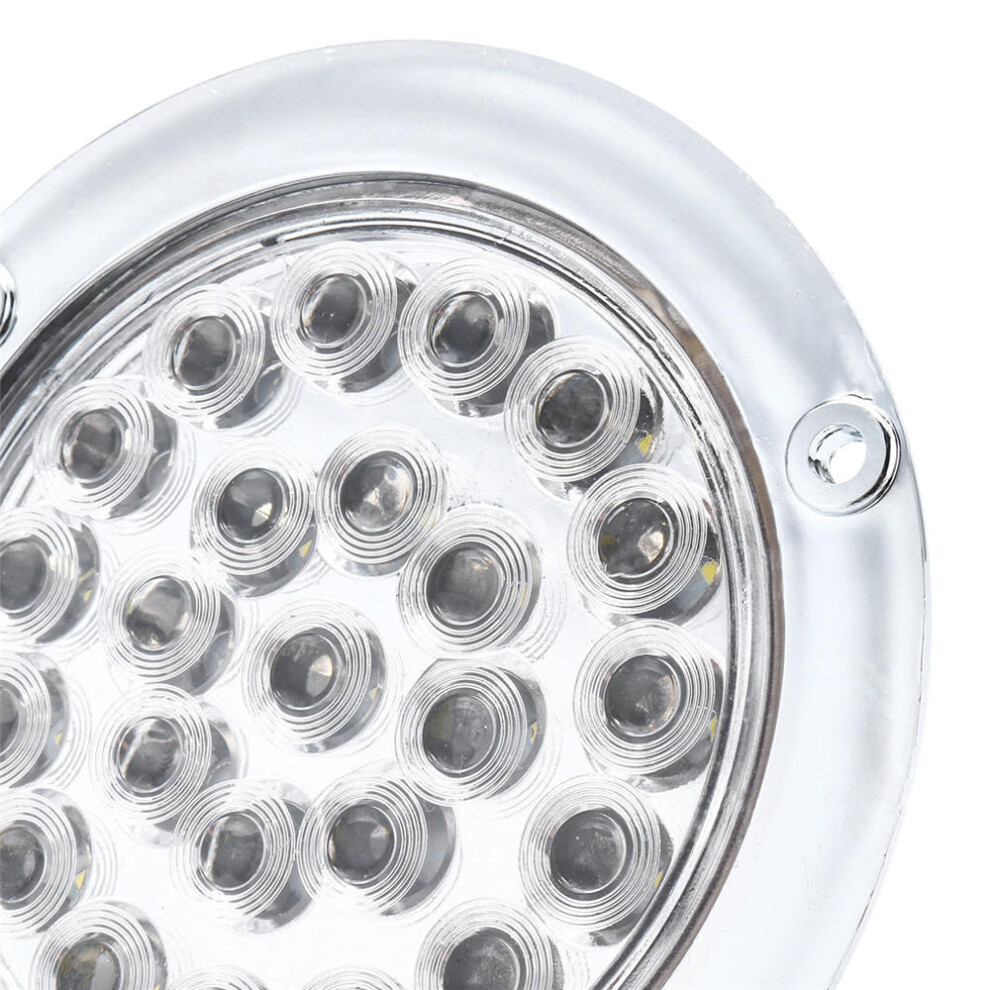 () 24 Leds 10-30V Waterproof Indicator Stop Rear Tail For Motorcycle Car Atv Boats White/Light 3592643652489