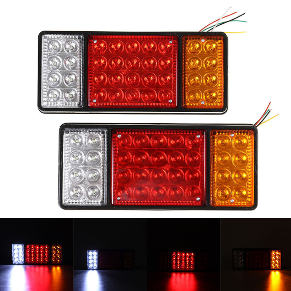 2Pcs 12V 36 Led Rear Stop Led Lights Tail Indicator Boat Lamp Trailer Truck Caravan Waterproof 9078193997484
