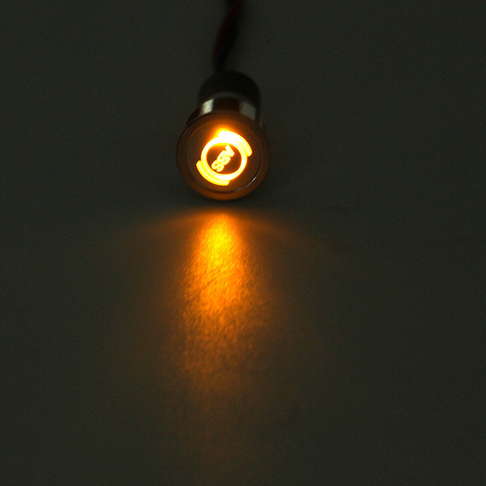 (10) 12V 16Mm Led Dash Panel Warning Pilot Indicator Light 9078193998627