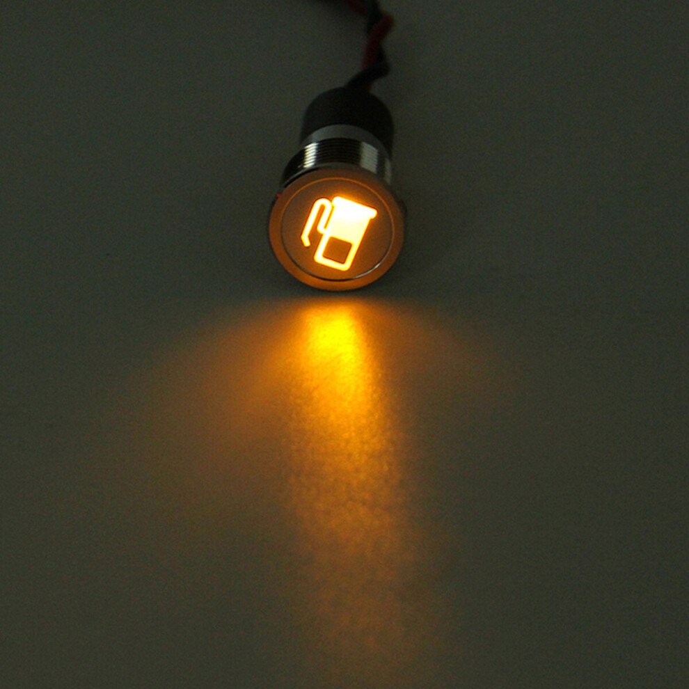 (13) 12V 16Mm Led Dash Panel Warning Pilot Indicator Light 9078193998658