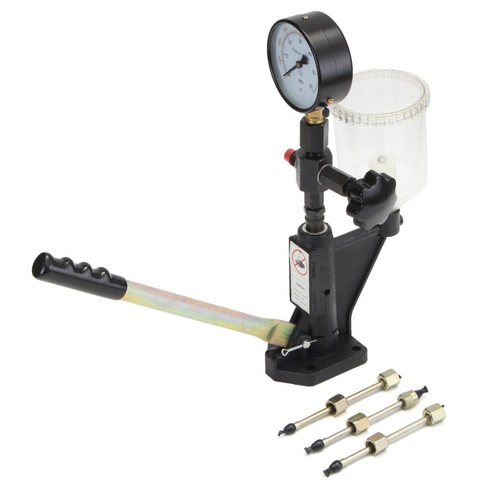 Photos - Car Service Station Equipment 1PC Black Steel Diesel 16 x 10 x 38cm Injector Nozzle Pressure Tester