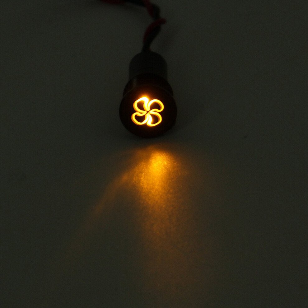 (29) 12V 16Mm Metal Led Dash Panel Warning Pilot Indicator Lamp Boat Light 9078193998290