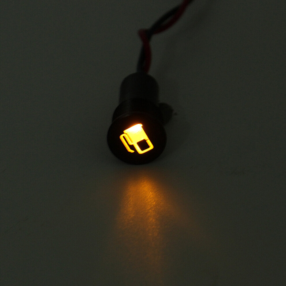 (11) 12V 16Mm Metal Led Dash Panel Warning Pilot Indicator Lamp Boat Light 9078193998344
