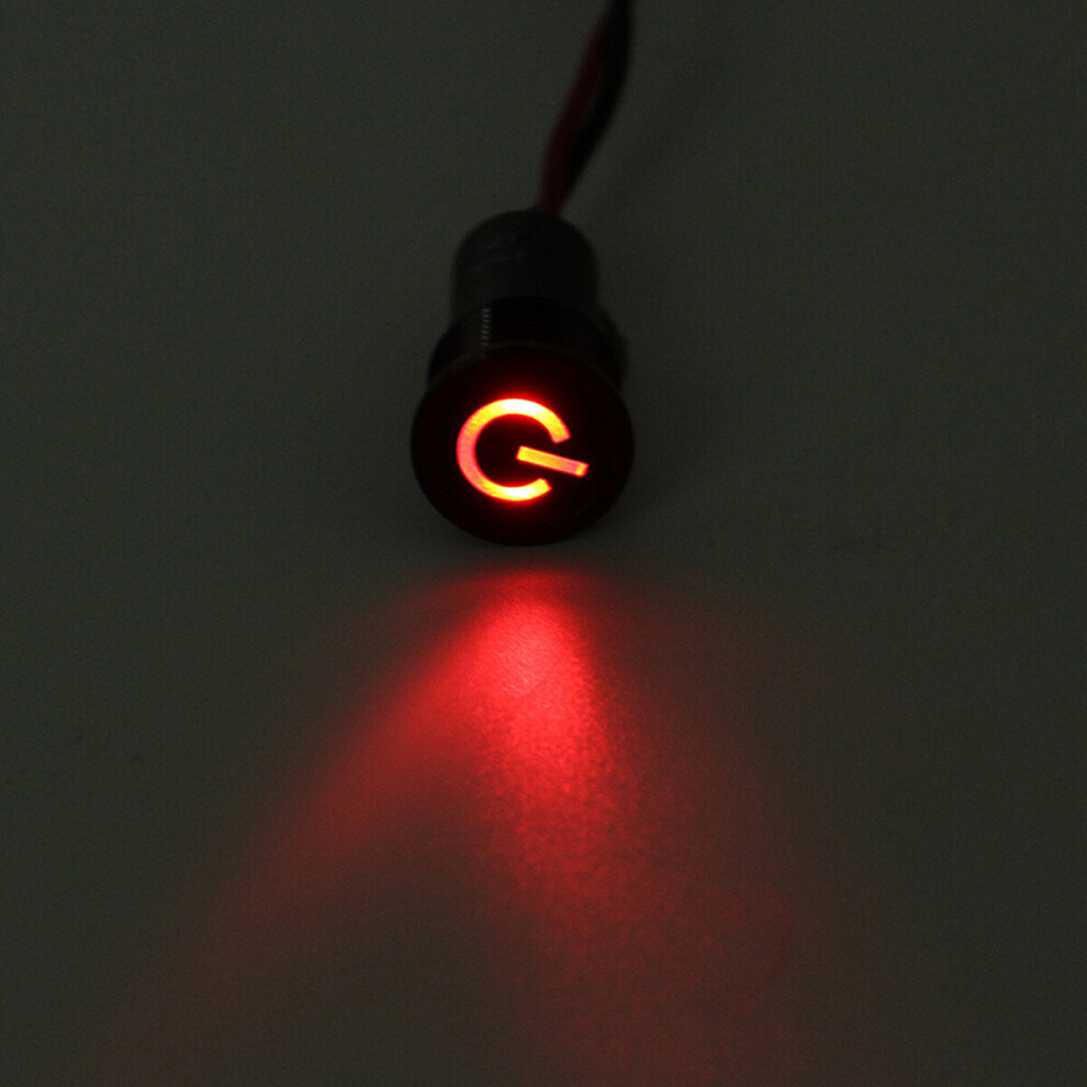 (27) 12V 16Mm Metal Led Dash Panel Warning Pilot Indicator Lamp Boat Light 9078193998474