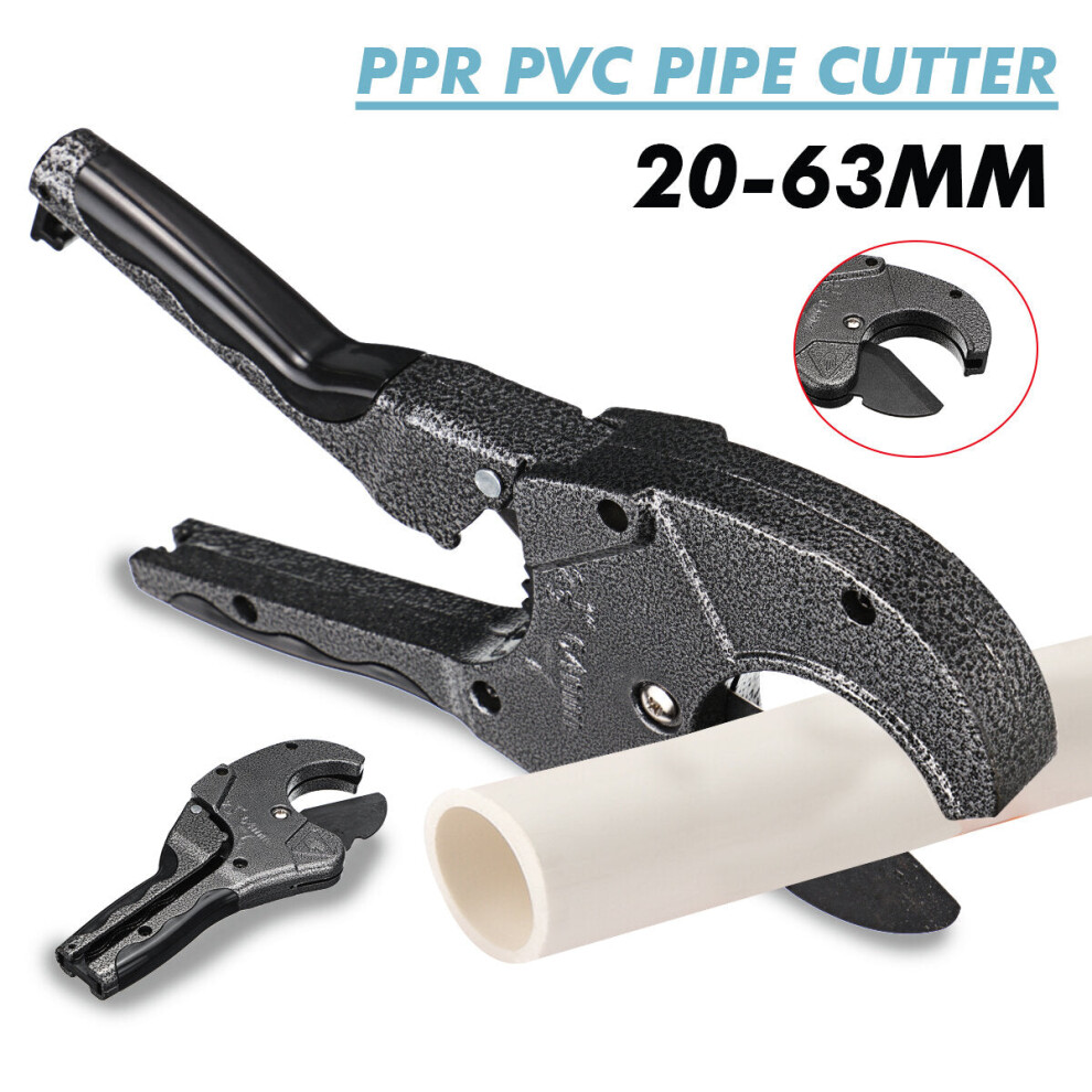 Aluminum Alloy Portable Pvc Ppr Pipe Cutter Hose Ratchet Action Up To 63Mm Tube 9078193513257