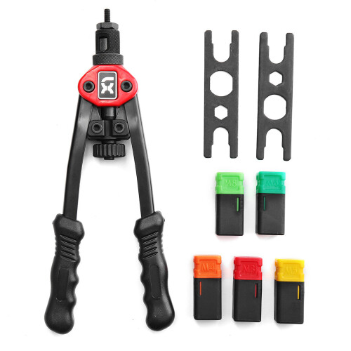 900Pcs Rivet Nut Tool Hand Riveter Gun Rivet Nut Setter Kit with Case 1