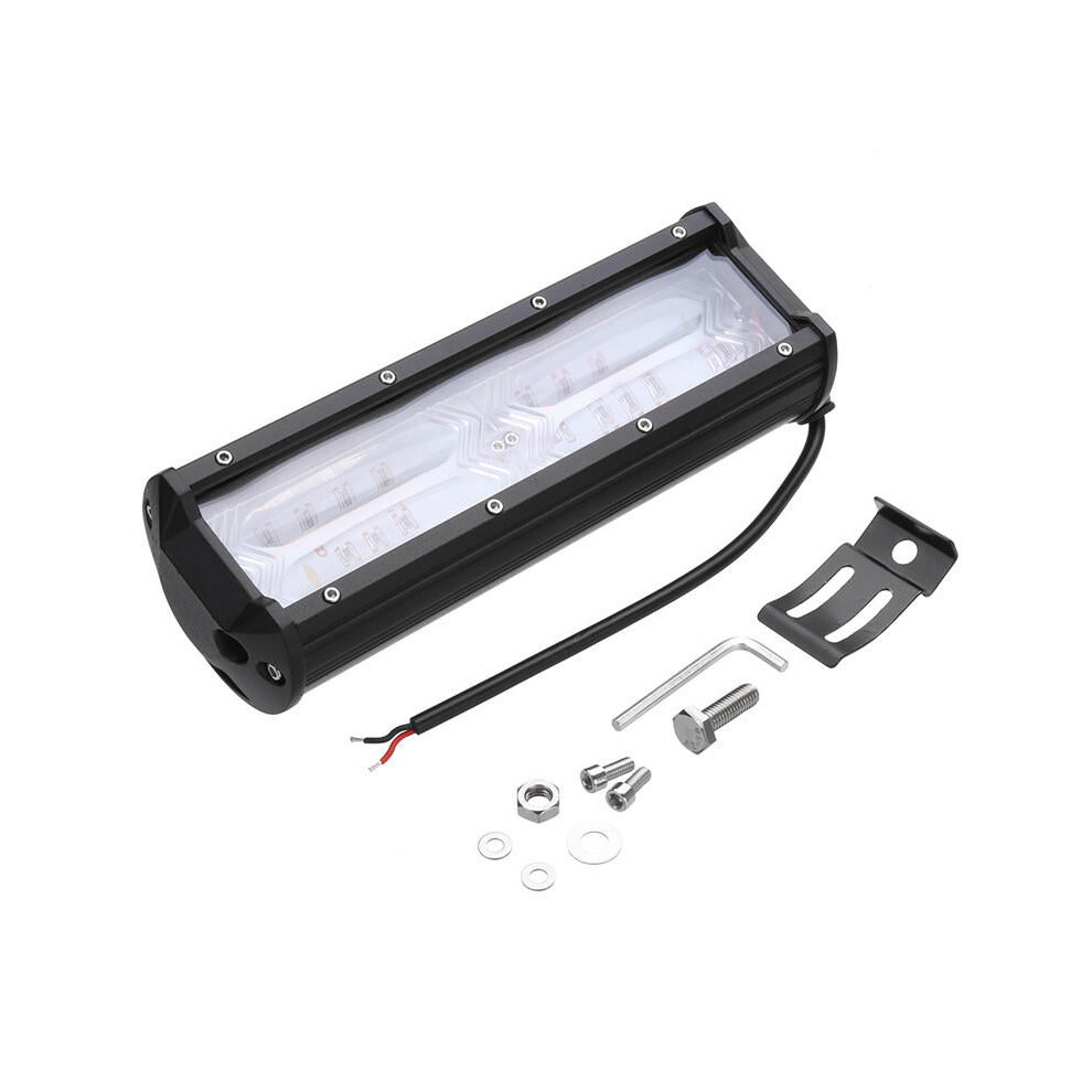 Greenzech White/Yellow/Light 9Inch 48 Led Dc9-32V 144W 14400Lm 6500-7000K Ip68 Headlights & Strobe