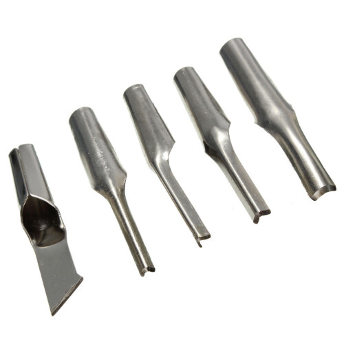 Lino Block Cutting Rubber Stamp Carving Tools With 5 Blade Bits For Print Making 2