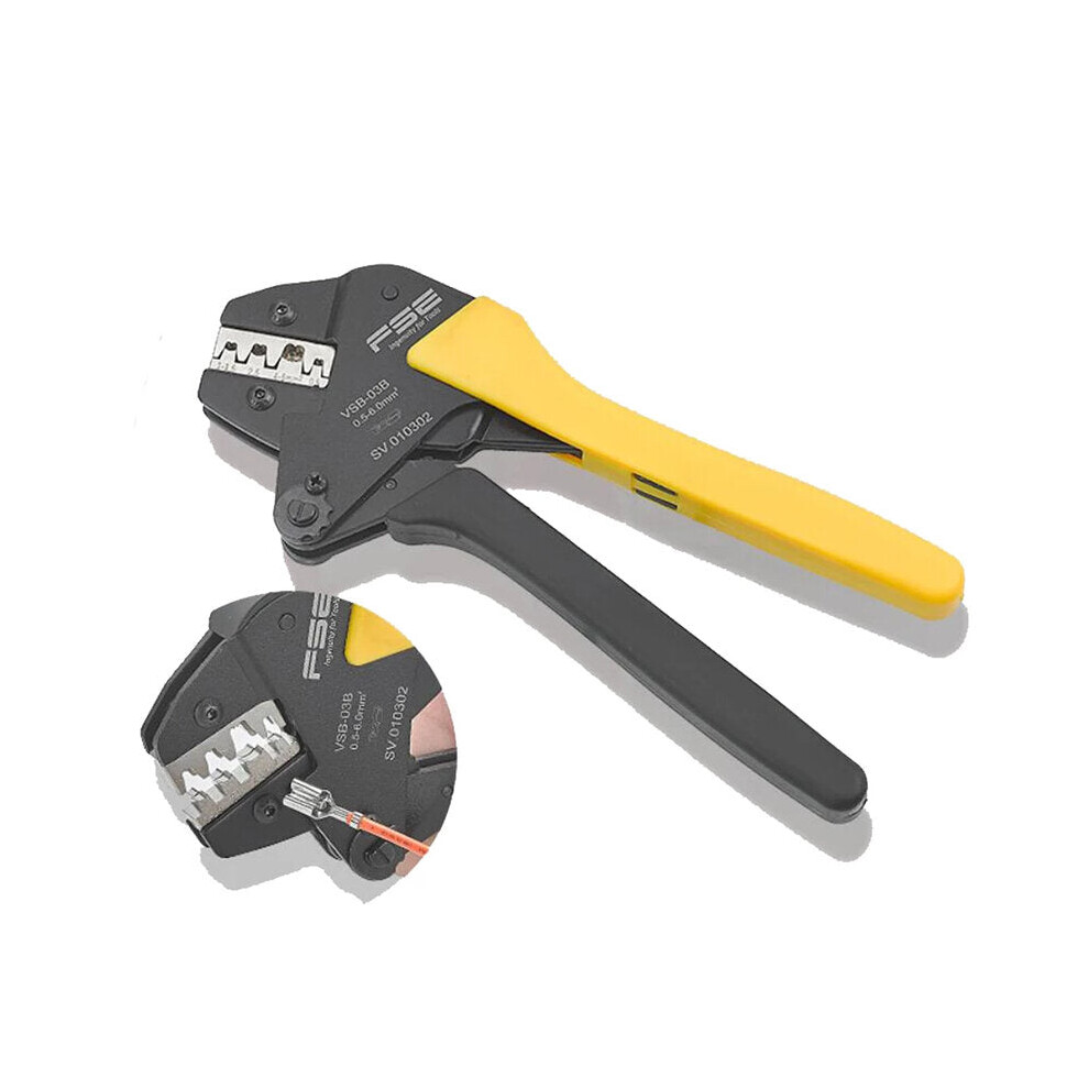 (VSA-02C) Crimping Tool Open Plug Terminal Electrician Multifunctional Ratchet Crimping Tool Terminal Pliers