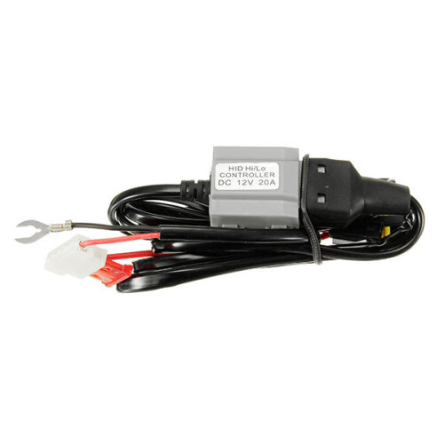 DC 12V 20A Motorcycle Xenon Lamp HID Controller High/Low Light Stabilizer Harness Wiring 2
