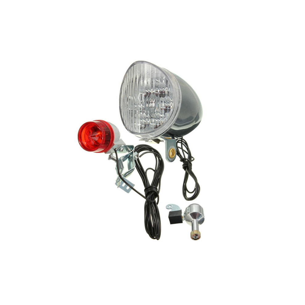 Motorized Bike Friction Power Generator Generation Dynamo Rear Tail Light Kit