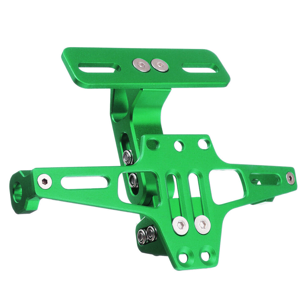 () Motorcycle Rear License Plate Mount Holder With Turn Signal For Honda For Kawasaki Z750 Z800 For Yamaha Mt07 Mt09 Mt10 R1 3 Green/Light 4962949999202