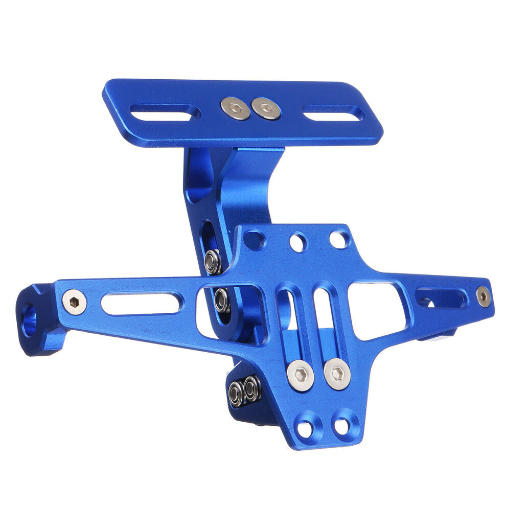 (Blue) Motorcycle Rear License Plate Mount Holder With Turn Signal Light For Honda For Kawasaki Z750 Z800 For YAMAHA MT07 MT09 MT10 R1 3