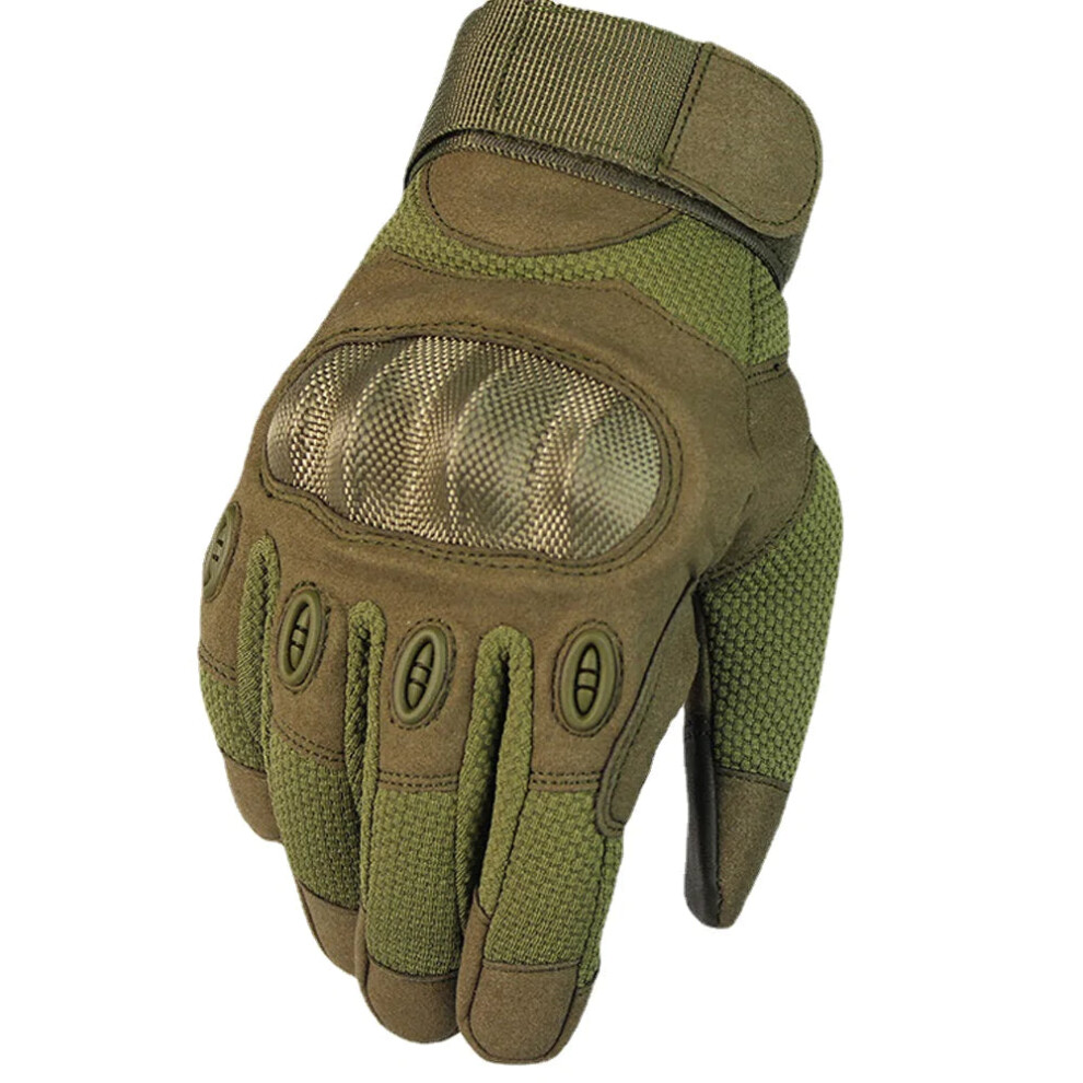 (Army Green, XL) Outdoor Tactical Gloves Taktische Handschuhe Gloves Bicycle Bike Motorcycle Gloves Riding Non-slip Gloves Touch Screen Protective Glo