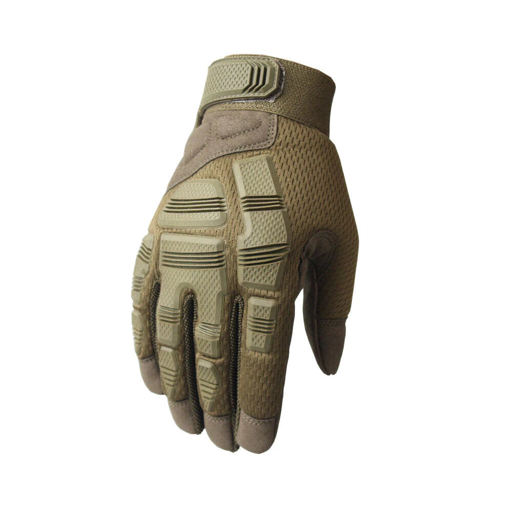 (Army Green, S) New Outdoor Tactical Gloves Taktische Handschuhe Gloves Bicycle Bike Motorcycle Gloves Riding Non-slip Gloves Touch Screen Protective